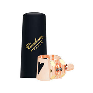 Braçadeira e Cobre Boquilha Vandoren Optimum para Sax Alto Ouro Rosa LC07PGP