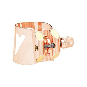 Braçadeira e Cobre Boquilha Vandoren Optimum para Sax Alto Ouro Rosa LC07PGP