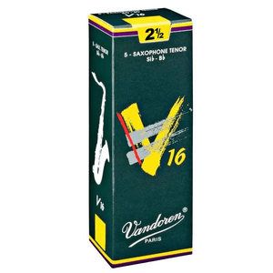 Palheta Vandoren V16 para Sax Tenor 2,5 5 Unidades