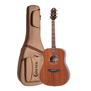 Violão Aço Crafter Folk Cutway STG D-15E Pro com Equalizador DS-2 Pro e Bag