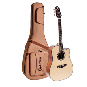 Violão Aço Crafter Folk Cutaway ML D-MAHO-CE com Bag e Equalizador DS-2 Pro+