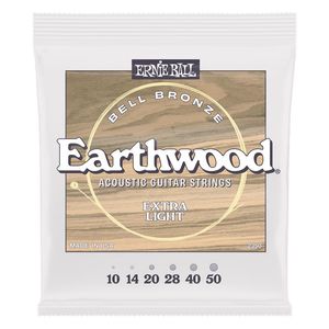 Corda Ernie Ball 010 Earthwood Bell Bronze P02350 para Violão Aço