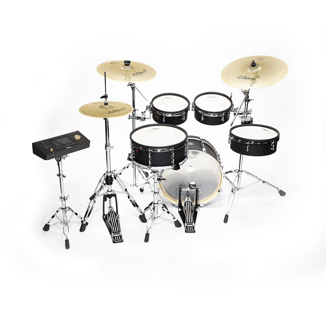 EmbertonⅡ Black and Brass Bateria Eletrônica Zildjian Alchem-E Bronze EX ZABEX com módulo E