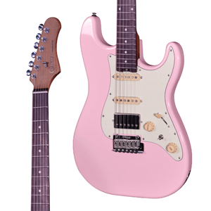 GUITARRA CRAFTER CHARLOTTE S PINK COM BAG