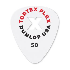 Palheta Dunlop Tortex Flex X 0,50 mm — Pack com 72 unidades para guitarra e violão